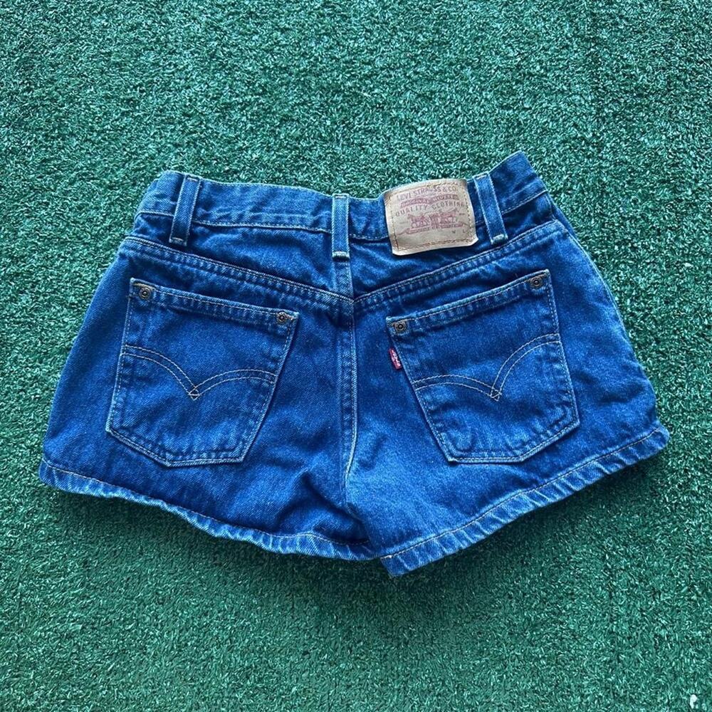 y2k vintage levis mini shorts